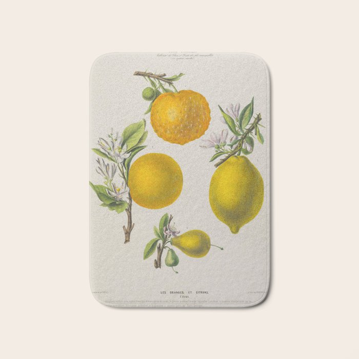 Citrus from "Flore dâAmÃ©rique" by Ãtienne Denisse, 1840s Bath Mat Gallery Image 1