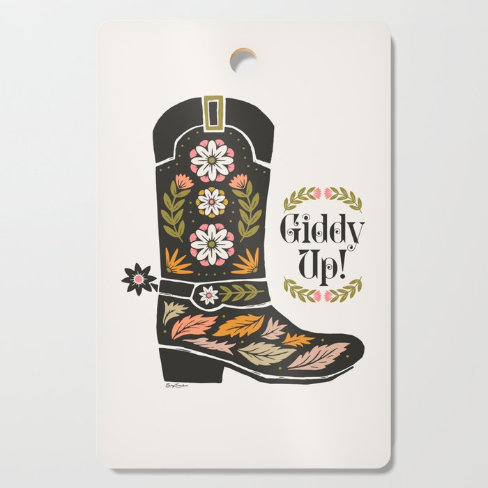 Giddy Up - Cowgirl Boot Cutting Board Gallery Image 1