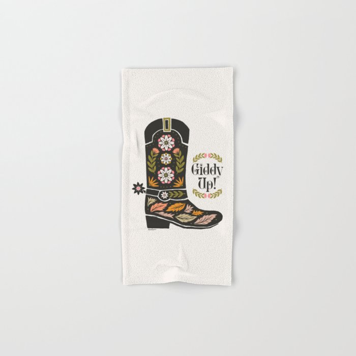 Giddy Up - Cowgirl Boot Bath Towel Gallery Image 1