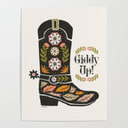Giddy Up - Cowgirl Boot Poster Gallery Image 4