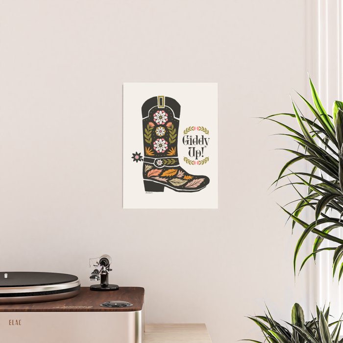 Giddy Up - Cowgirl Boot Poster Gallery Image 2