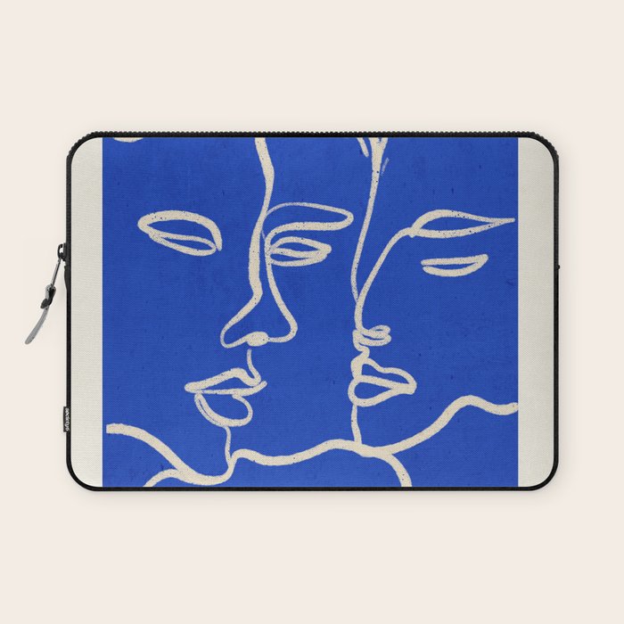 Minimal Abstract Art Three Faces 2 Laptop Sleeve Gallery Image 1