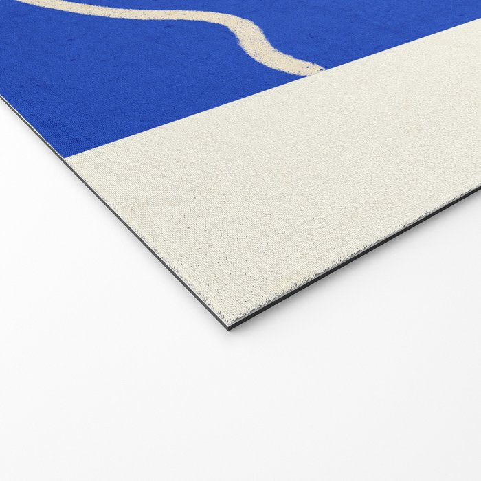 Minimal Abstract Art Three Faces 2 Welcome Mat Gallery Image 2