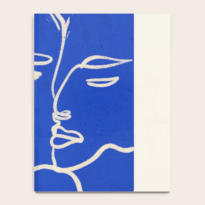 Minimal Abstract Art Three Faces 2 Notebook Gallery Image 4