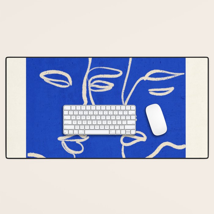 Minimal Abstract Art Three Faces 2 Desk Mat Gallery Image 1