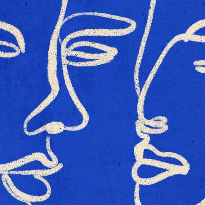 Minimal Abstract Art Three Faces 2 Coffee Mug Gallery Image 2
