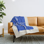 Minimal Abstract Art Three Faces 2 Throw Blanket Gallery Image 1