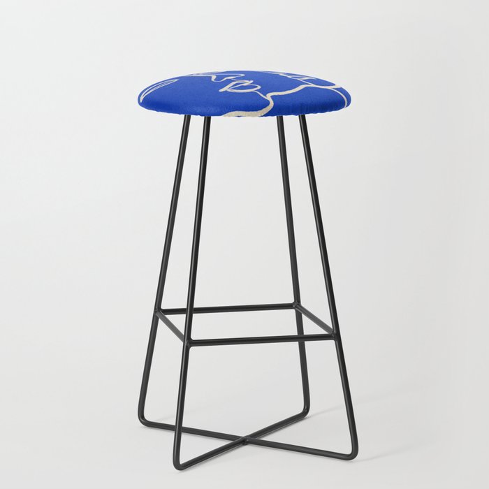 Minimal Abstract Art Three Faces 2 Stool Gallery Image 1