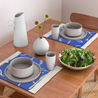 Minimal Abstract Art Three Faces 2 Placemat Gallery Image 2
