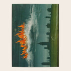 Heavenly fire over Augsburg  Augsburger Wunderzeichenbuch Himmelsfeuer uber Augsburg Poster Gallery Image 4