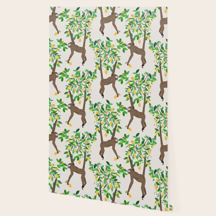 Monkey on lemon tree Wallpaper Gallery Image 2