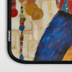 Gustav Klimt Style Tuxedo Cat with Colorful Scarf Laptop Sleeve Gallery Image 3