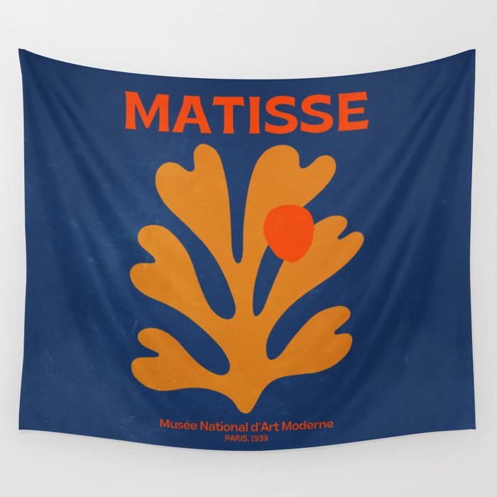 Indigo Sun: Paper Cutouts Matisse Edition Wall Tapestry Gallery Image 1
