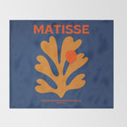 Indigo Sun: Paper Cutouts Matisse Edition Throw Blanket Gallery Image 2