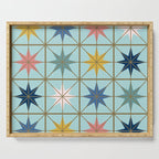 Moroccan Star Tile Pattern Serving Tray Gallery Image 1