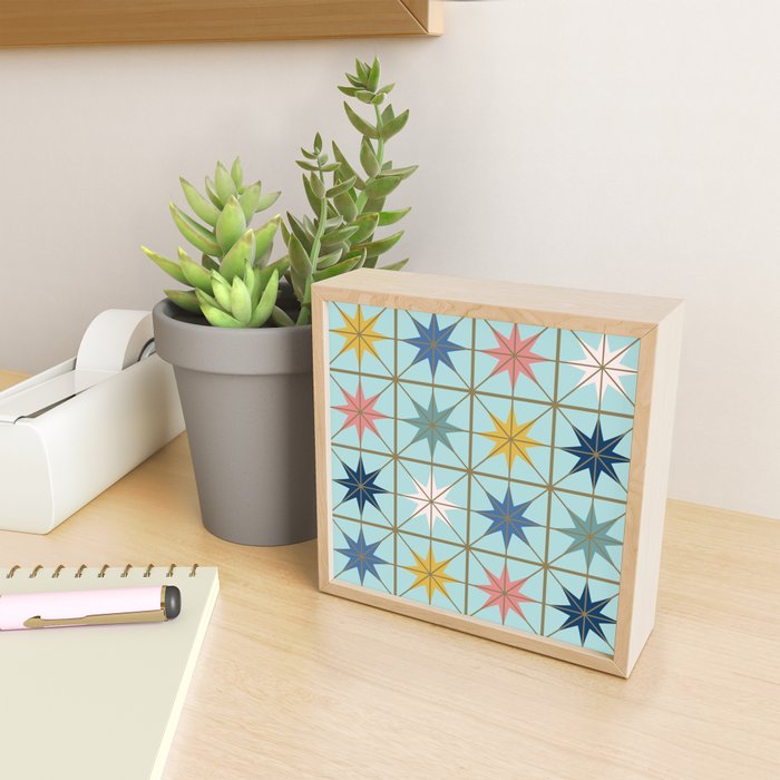 Moroccan Star Tile Pattern Mini Art Print Gallery Image 2