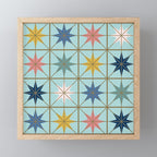 Moroccan Star Tile Pattern Mini Art Print Gallery Image 1