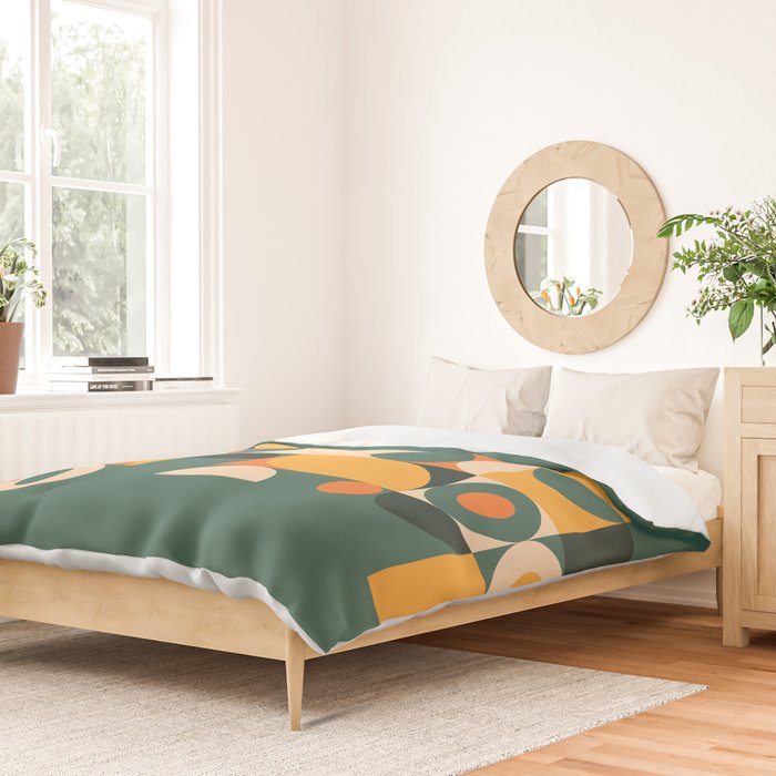 Modern Geometric 86D Duvet Cover Gallery Image 2
