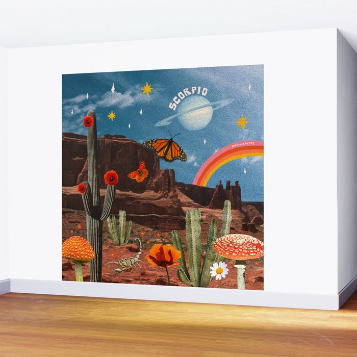 Scorpio Collage Wall Mural Gallery Image 2