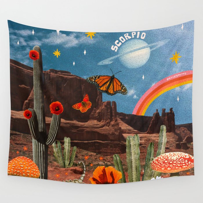 Scorpio Collage Wall Tapestry Gallery Image 4