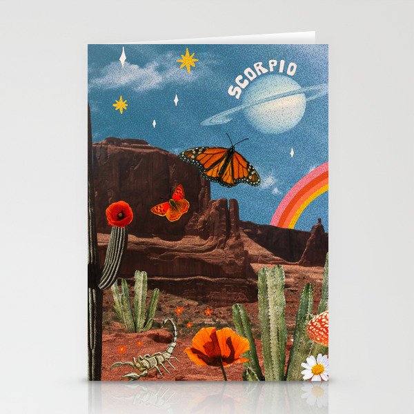 Scorpio Collage Stationery Card Gallery Image 2