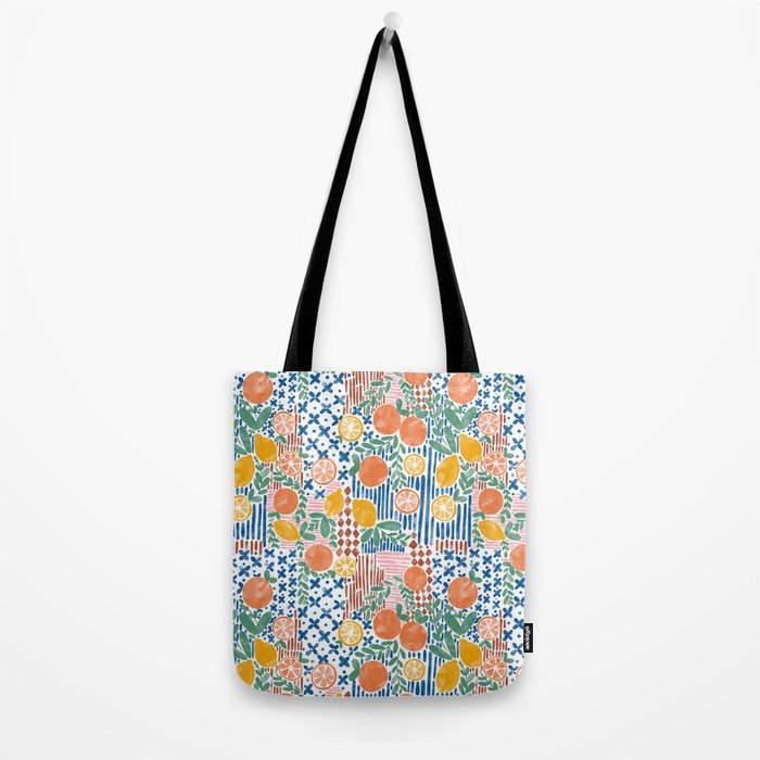 Mediterranean Fusion Citrus Tote Bag Gallery Image 2