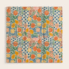Mediterranean Fusion Citrus Wood Wall Art Gallery Image 1