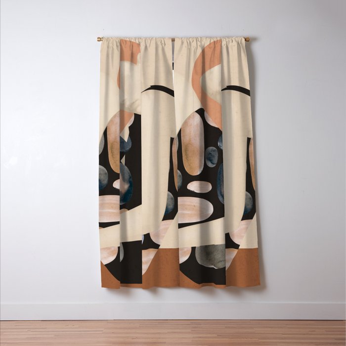 Abstract Art Female Figure 32 Window Curtain Gallery Image 3