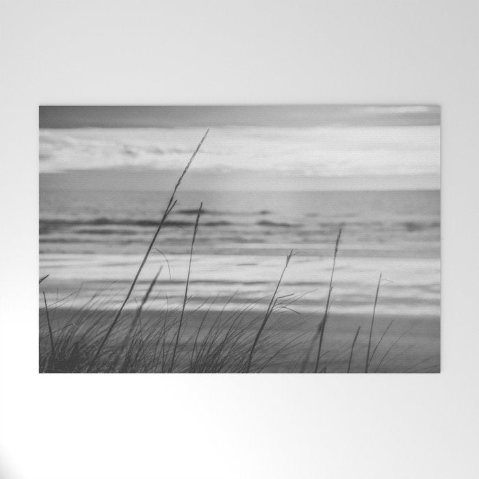 Black and White Ocean Dream Welcome Mat Gallery Image 1