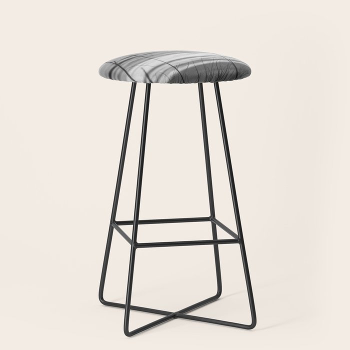 Black and White Ocean Dream Stool Gallery Image 1