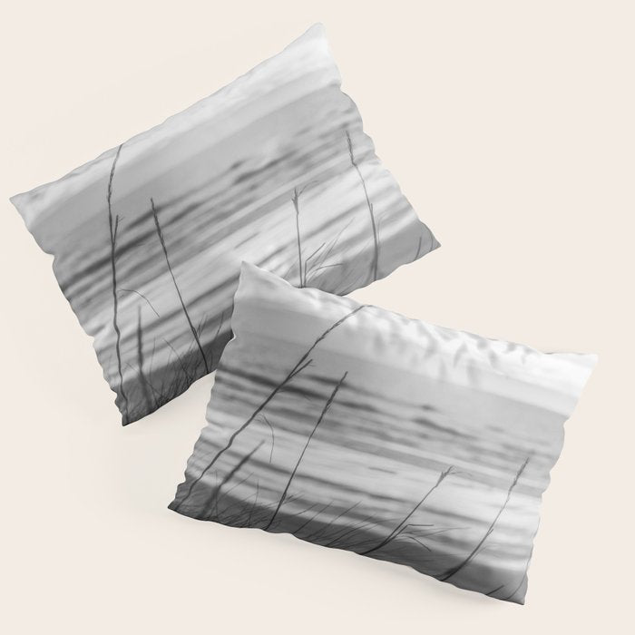 Black and White Ocean Dream Pillow Sham Gallery Image 3