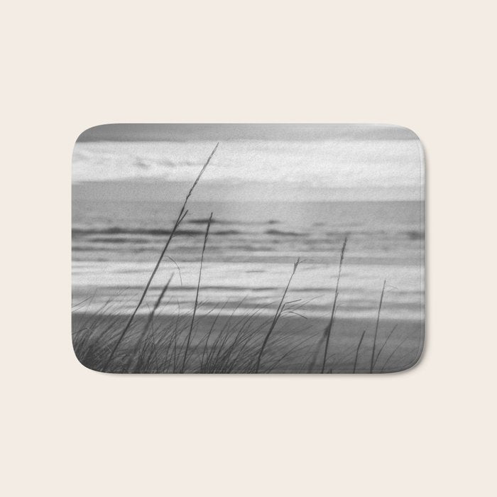 Black and White Ocean Dream Bath Mat Gallery Image 1