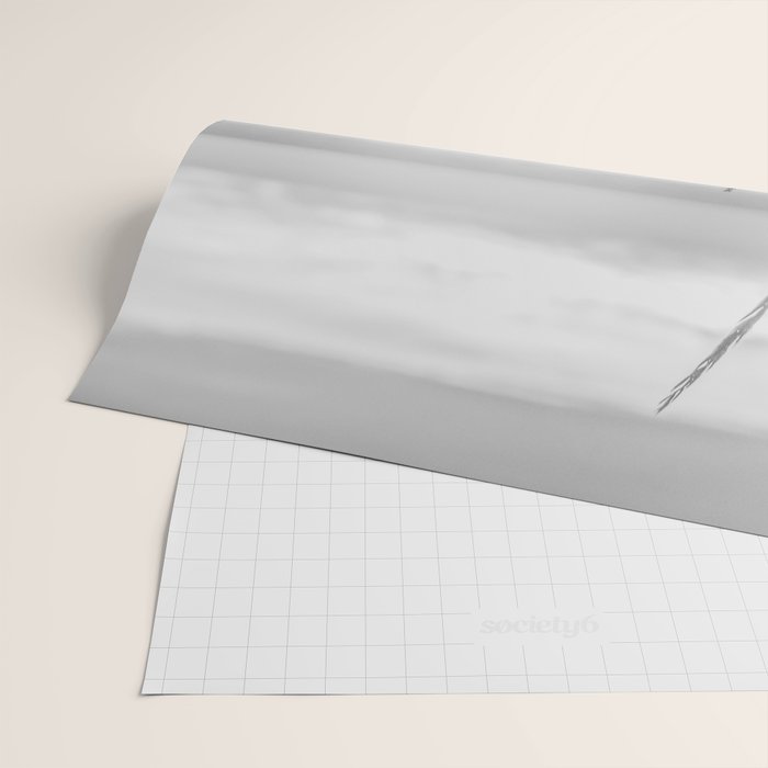 Black and White Ocean Dream Wrapping Paper Gallery Image 2