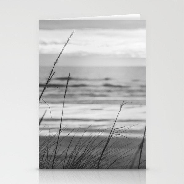 Black and White Ocean Dream Stationery Card Gallery Image 1