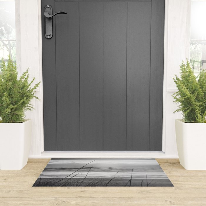 Black and White Ocean Dream Welcome Mat Gallery Image 3