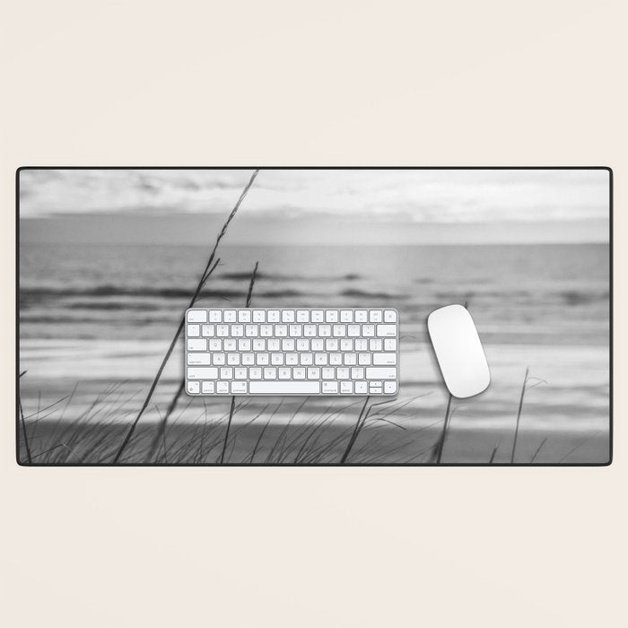Black and White Ocean Dream Desk Mat Gallery Image 1