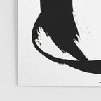 Brushstroke 7: a minimal, abstract, black and white piece Poster Gallery Image 3