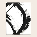 Brushstroke 7: a minimal, abstract, black and white piece Notebook Gallery Image 4
