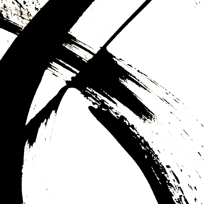 Brushstroke 7: a minimal, abstract, black and white piece Coffee Mug Gallery Image 2