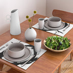 Brushstroke 7: a minimal, abstract, black and white piece Placemat Gallery Image 2