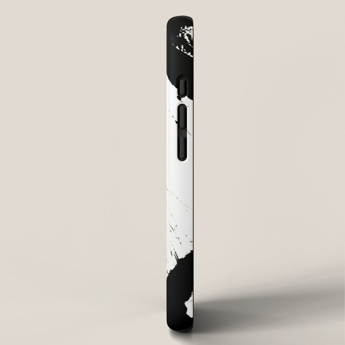 Brushstroke 7: a minimal, abstract, black and white piece iPhone Case Gallery Image 2