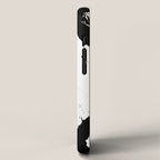 Brushstroke 7: a minimal, abstract, black and white piece iPhone Case Gallery Image 2