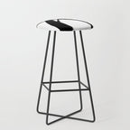 Brushstroke 7: a minimal, abstract, black and white piece Stool Gallery Image 1