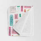 Positive Affirmation Erasers  Throw Blanket Gallery Image 3