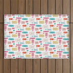 Positive Affirmation Erasers  Outdoor Rug Gallery Image 1