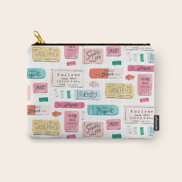 Positive Affirmation Erasers  Carry All Pouch Gallery Image 1