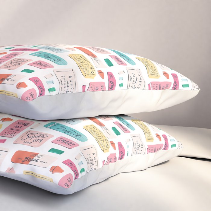 Positive Affirmation Erasers  Pillow Sham Gallery Image 3