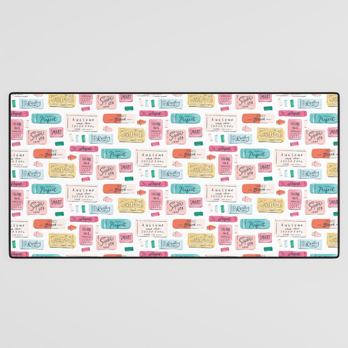 Positive Affirmation Erasers  Desk Mat Gallery Image 3