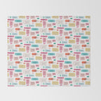 Positive Affirmation Erasers  Throw Blanket Gallery Image 2