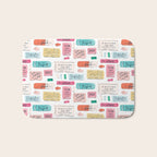Positive Affirmation Erasers  Bath Mat Gallery Image 1